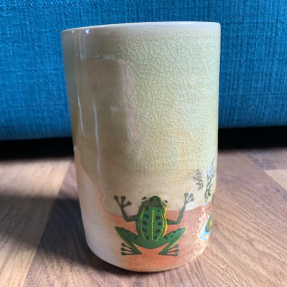 Handmade Frog Ceramic Cup